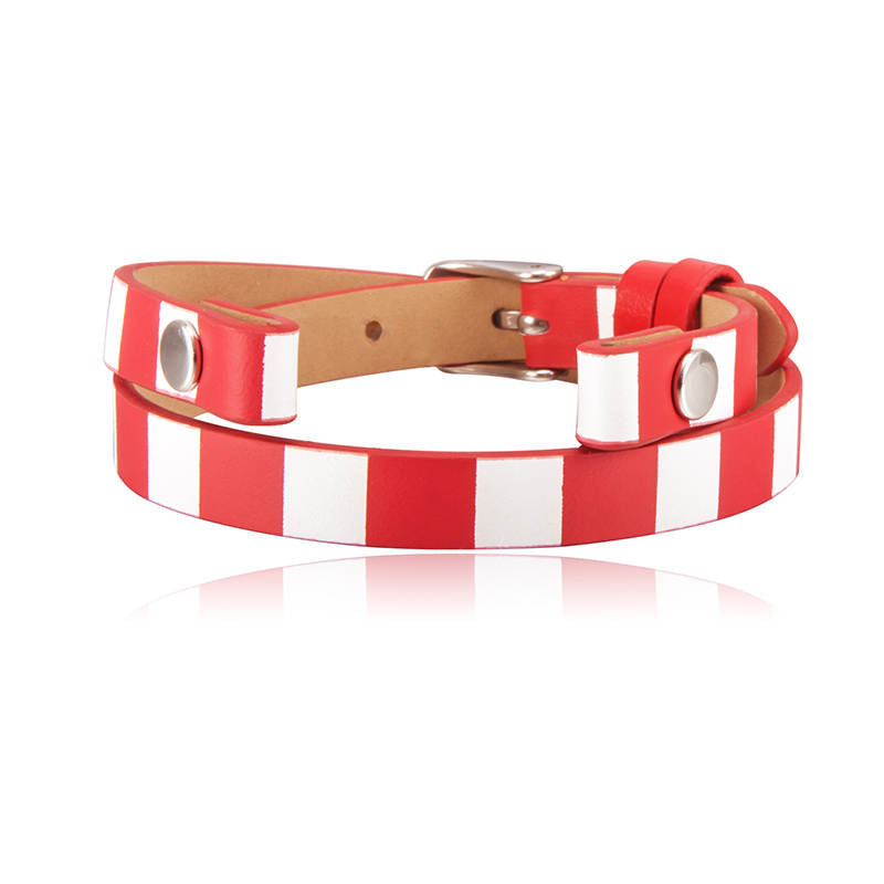 Wrap Bracelet Red & White