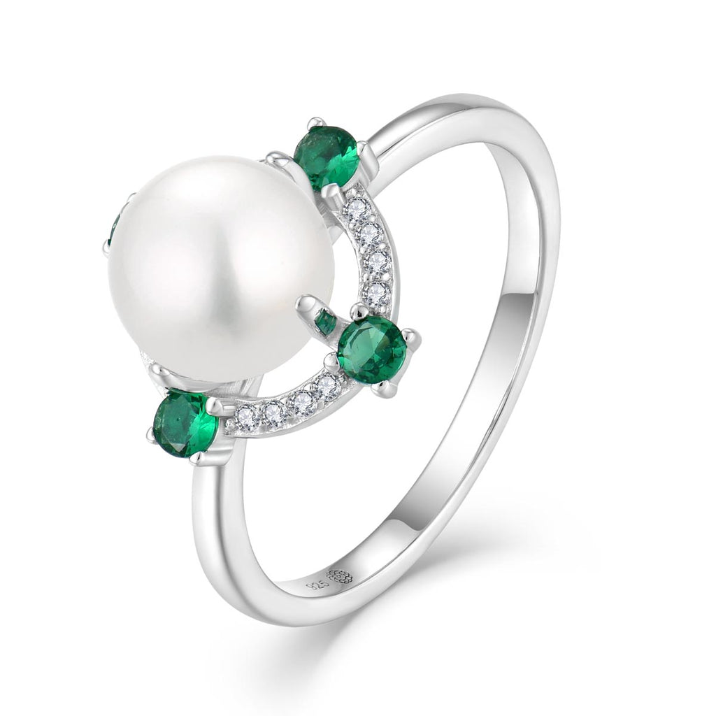 EVERGREEN PEARL SILVER RING