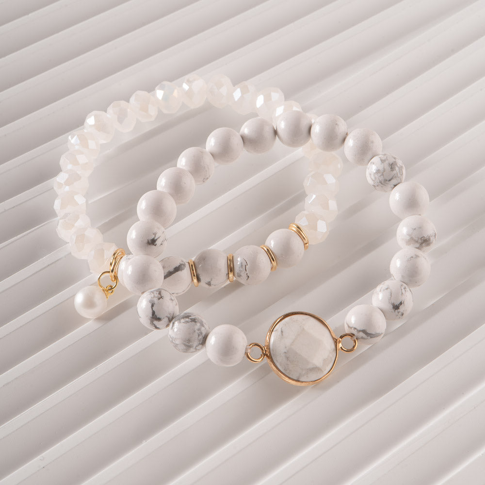 VIP Snow Drop Duo Beaded Bracelet