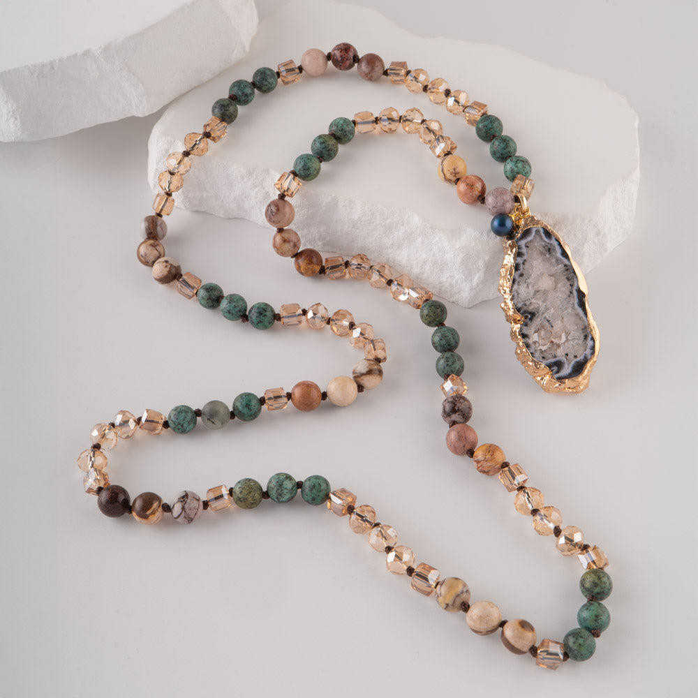 VIP Desert Mirage Beaded Necklace