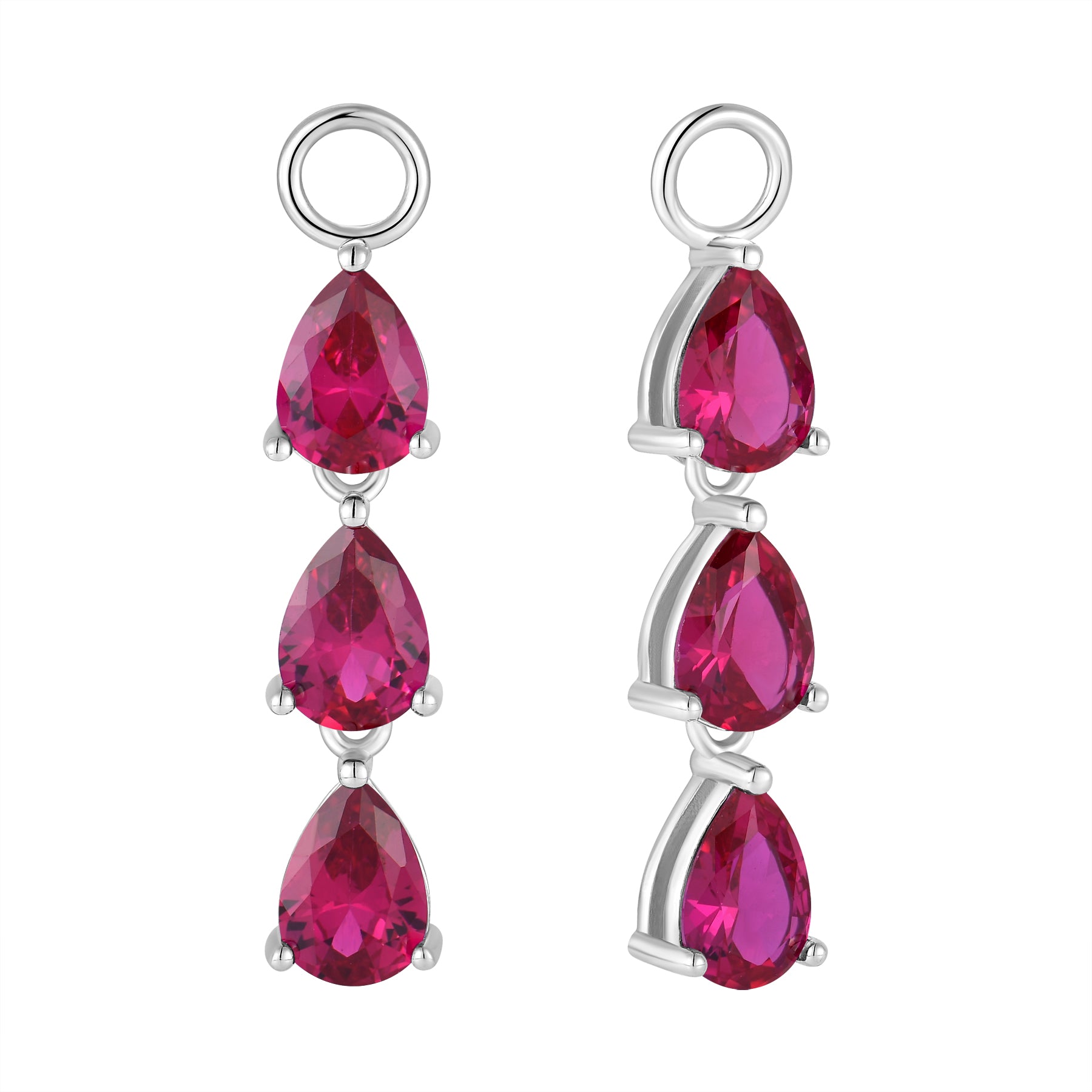 Ruby Earring Charms